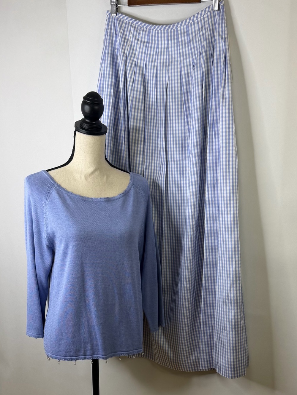 Maggy London  Silk Maxi Skirt/Sweater Set NWT